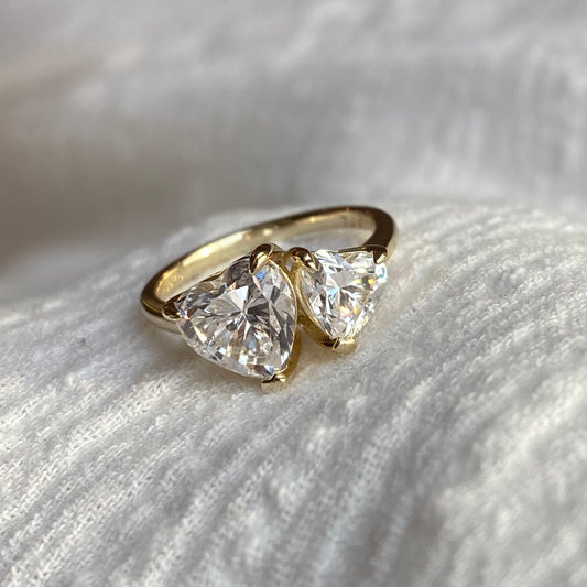 Heart on Hearts Ring