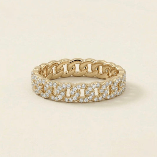 Pave Chain Band