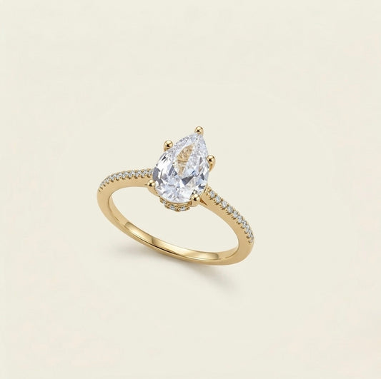 Regency Pear Stone Ring