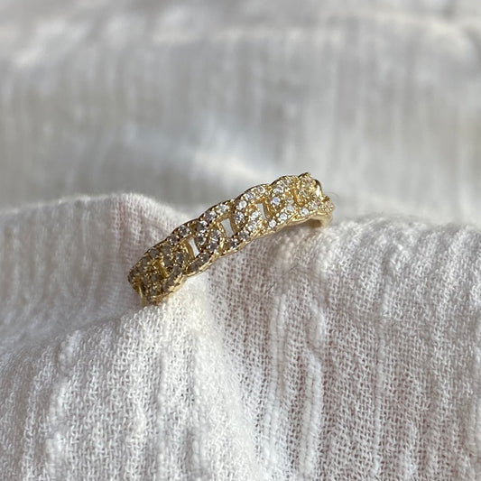 Pave Chain Band