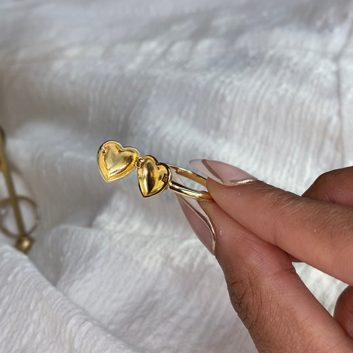 Sentiment Locket Ring